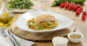 Recept Spaghetti con zucchinepesto e salmone Grand'Italia